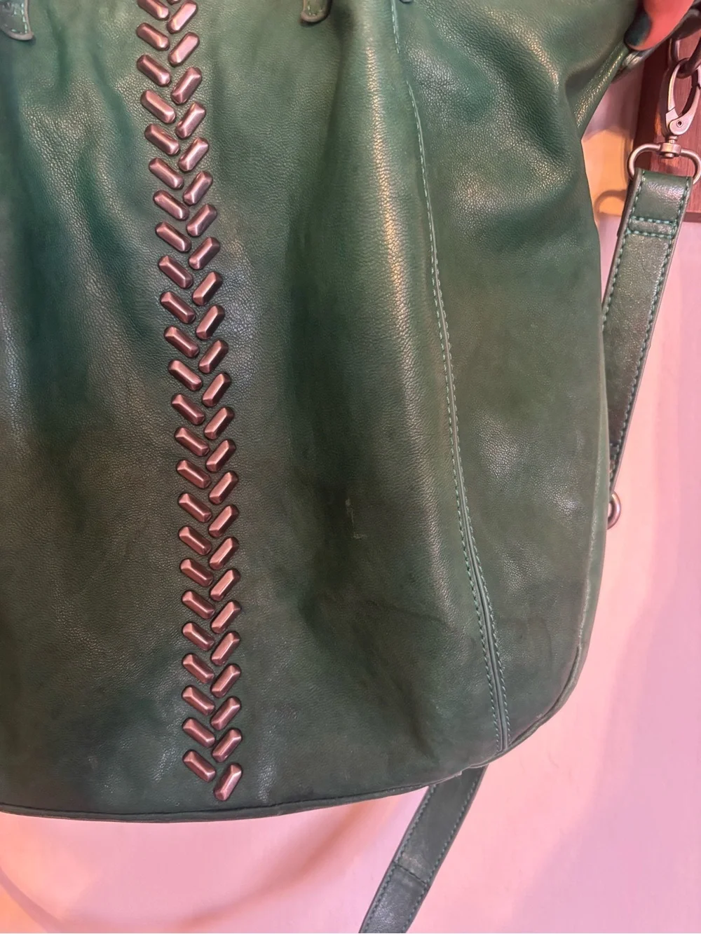 Lucky Brand Teal Green Hobo Shoulder Bag